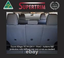 SEAT COVER Fit Toyota Kluger REAR+ARMREST 100% WATERPROOF PREMIUM NEOPRENE