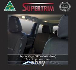 SEAT COVER Fit Toyota Kluger REAR+ARMREST 100% WATERPROOF PREMIUM NEOPRENE