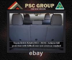 SEAT COVER Fits Toyota Rav4 REAR+ARMREST 100% WATERPROOF PREMIUM NEOPRENE