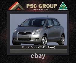 SEAT COVER Fits Toyota Yaris REAR+ARMREST 100% WATERPROOF PREMIUM NEOPRENE
