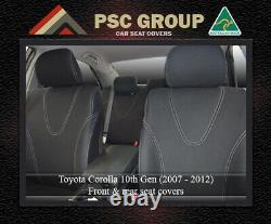 SEAT COVER fits Toyota Corolla REAR+ARMREST 100% WATERPROOF PREMIUM NEOPRENE