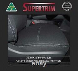 Seat Cover Fits Mitsubishi Pajero Sport Front (FB+MP) & Rear+ Armrest Waterproof