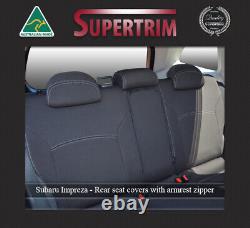 Seat Cover Fits Subaru Impreza Rear + Armrest Access Waterproof Premium Neoprene