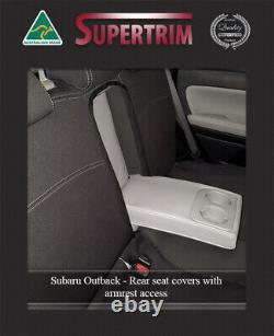 Seat Cover Fits Subaru Outback Rear + Armrest Access Waterproof Premium Neoprene