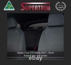 Seat Covers Fit Honda Civic Rear Armrest Access Premium Waterproof Neoprene