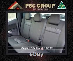 Seat Covers Fit Mazda BT-50 Front FB+MP + Rear Armrest 100% Premium Neoprene