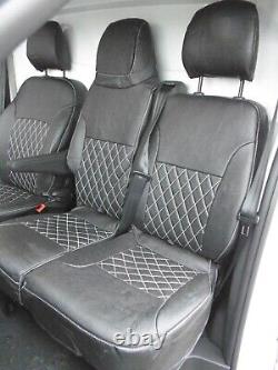 To fit RENAULT TRAFIC LEATHERETTE CUSTOM MADE SEAT COVERS (2014 2024)