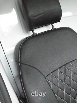 To fit RENAULT TRAFIC LEATHERETTE CUSTOM MADE SEAT COVERS (2014 2024)