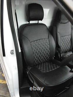 To fit RENAULT TRAFIC LEATHERETTE CUSTOM MADE SEAT COVERS (2014 2024)