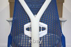 UK Delivery Herman Miller Sayl Chair White Frame Blue Back Lumbar Option