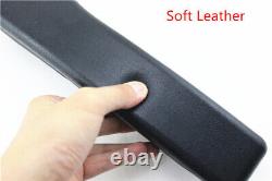 Universal Folding Car Seat Armrest Left Arm Support Black PU Leather with fittings