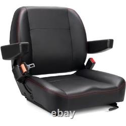 Universal Forklift Seat, Tractor Seat, with Micro Switch, Armrest and Safety