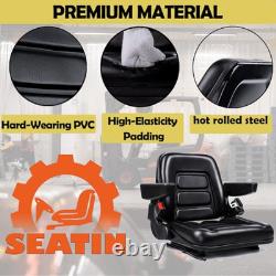 Universal Forklift Seat, Tractor Seat, with Micro Switch, Armrest and Safety