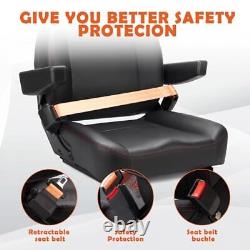 Universal Forklift Seat, Tractor Seat, with Micro Switch, Armrest and Safety