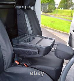 VW Crafter 2017+ Heavy Duty Waterproof Van Seat Covers Genuine Fitting in Black