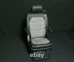 VW T6.1 T6 Facelift Multivan Highline Bi-Color Leather Alcantara Grey Spin Seat