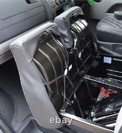 VW Transporter T5 Genuine Fit Sportline Van Seat Covers Black & Modena Diamonds