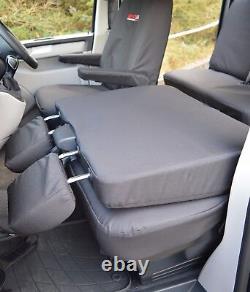 VW Transporter T5 Genuine Fit Waterproof Heavy Duty Tailored Seat Covers Black