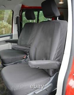 VW Transporter T5 Kombi Seat Covers (Captain Seats) Tailored Heavy Duty Material