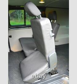 VW Transporter T5 Kombi Seat Covers (Captain Seats) Tailored Heavy Duty Material