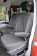 Vw Transporter T6 & T6.1 Captain Seats And Kombi Heavy Duty Black Seat Covers