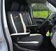 Volkswagen Vw Transporter T6 Genuine Fit Van Seat Covers Black / Ivory Diamonds