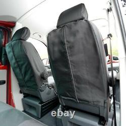 Vw T5 Kombi (2003-2015) Front Seat Covers (black) Frost Wrap (grey) 190 104
