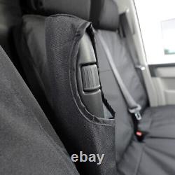 Vw T5 Shuttle (2003-2015) Front Seat Covers (black) & Frost Wrap (grey) 190 103