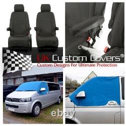 Vw T5/t5.1 Caravelle 2003-2015 Front Seat Covers & Screen Wrap (bl) 190 104 (b)