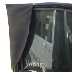 Vw T6 Transporter (2015 On) Front Seat Covers & Screen Wrap Black 402 104
