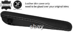 White Stitch 2x Seat Armrest Pad Leather Covers Fits Range Rover Vogue L322