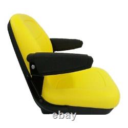 Yellow Bucket Seat withArmrests Fits John Deere X310 X330 X350 X370 X380 X390 X520