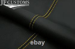Yellow Stitch 2x Front Door Armrest Leather Covers Fits Seat Leon 13-20 5 Door