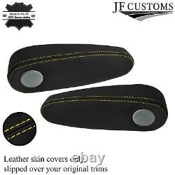 Yellow Stitch 2x Front Seat Armrest Leather Covers Fits Infiniti Qx56 04-10