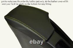 Yellow stitch FITS SEAT ALTEA 2004 TO 2011 LEATHER ARMREST COVER CUSTOM NEW